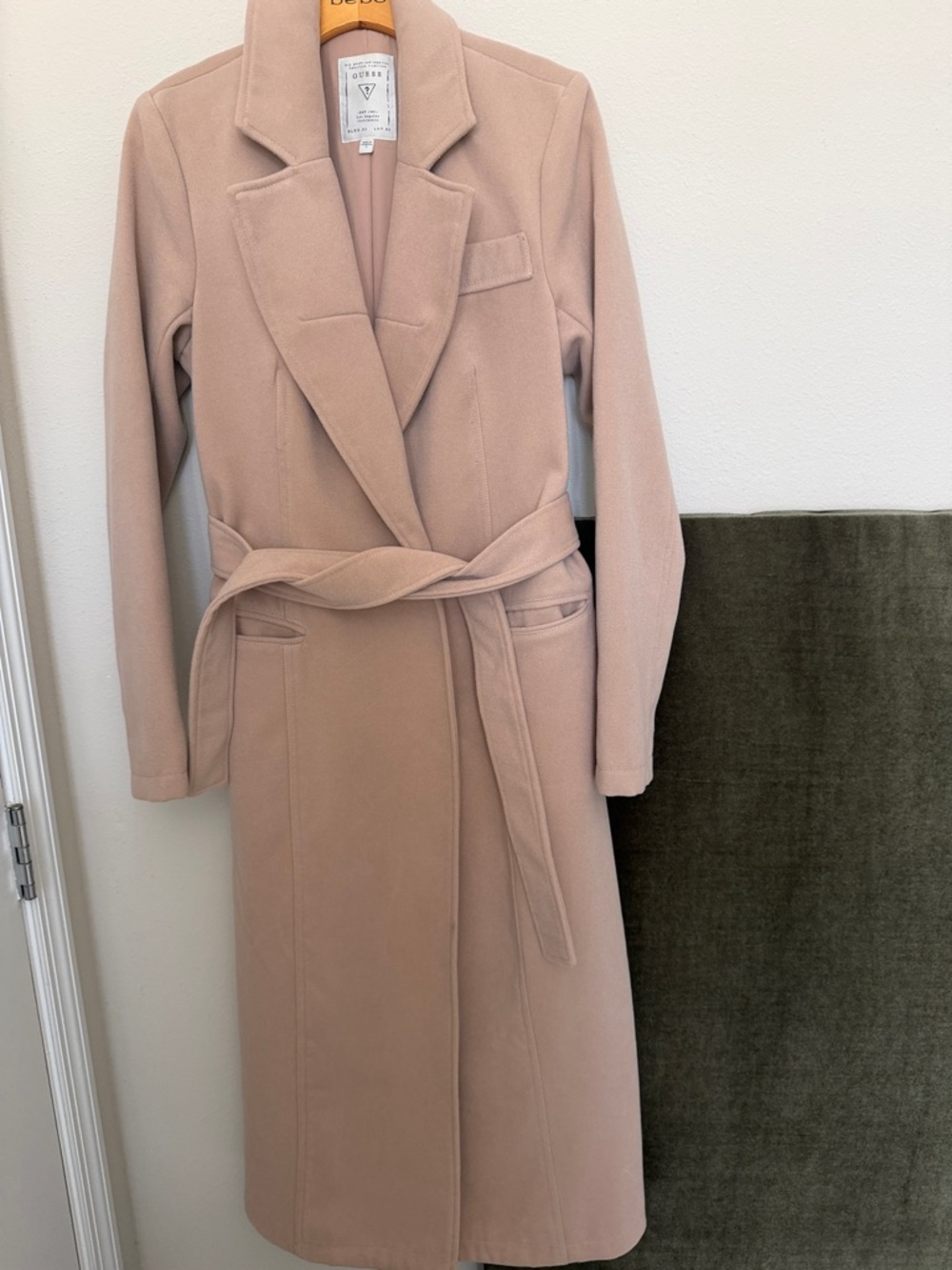 Guess by Marciano Self-Tie Long Coat